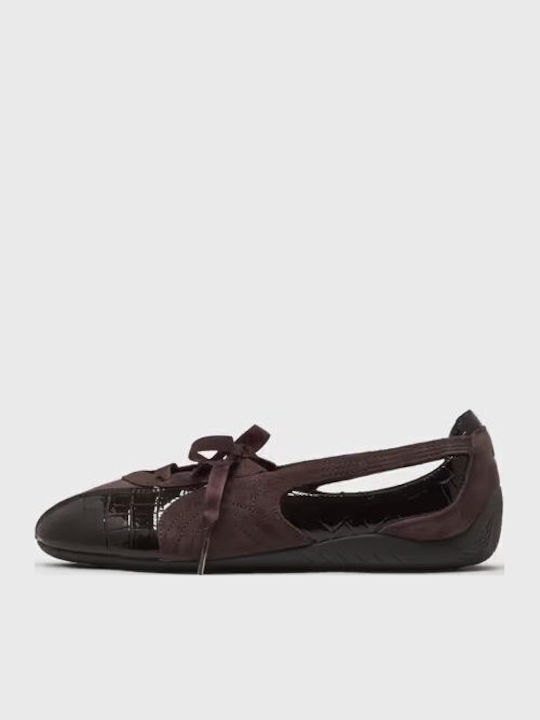 Speedcat Suede Γυναικείες Μπαλαρίνες Sneaker-Style Καφέ