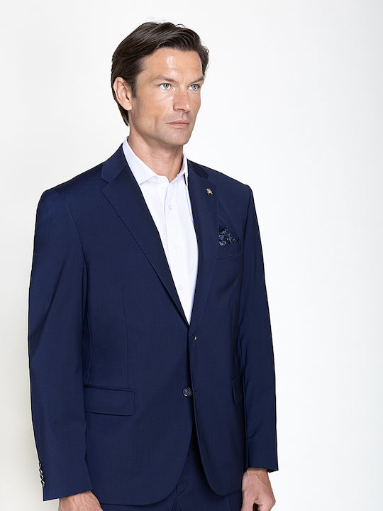CC Collection Corneliani Costum Bărbat Iarna De Mireasă Albastru CC Collection Corneliani Costum Bărbat Iarna De Mireasă Albastru