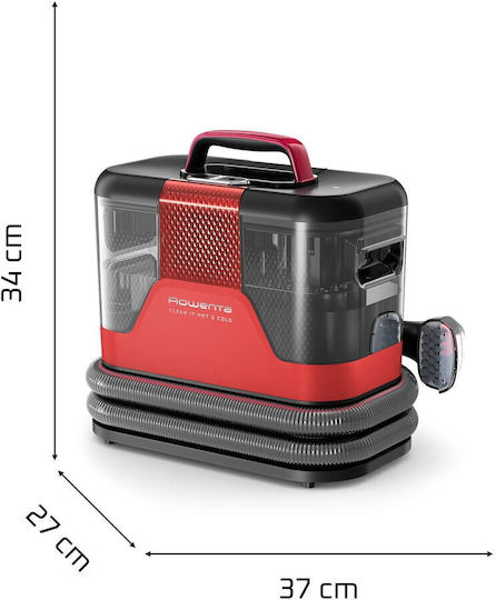 Rowenta Clean It Hot & Cold Nass-Trocken Staubsauger 1150W mit Kunststoffbehälter 2,3l Rote