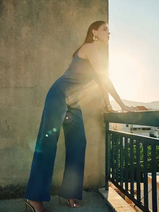 Damen Jumpsuit Blau