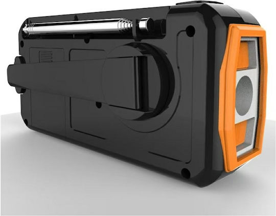 Portable Solar Radio with USB Orange