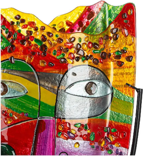 Gilde Gilde Dekorative Bodenvase Glas Samos Rosa 30x10.5xH49cm