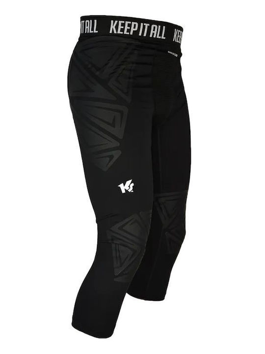 KEEPERsport Мъжки спортен клин Compression Capri Черен KEEPERsport Мъжки спортен клин Compression Capri Черен