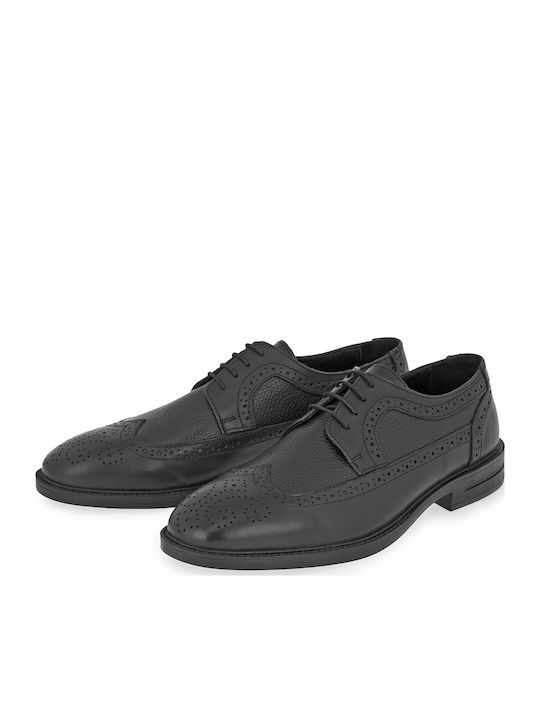 Δερμάτινα Ανδρικά Oxfords Μαύρα