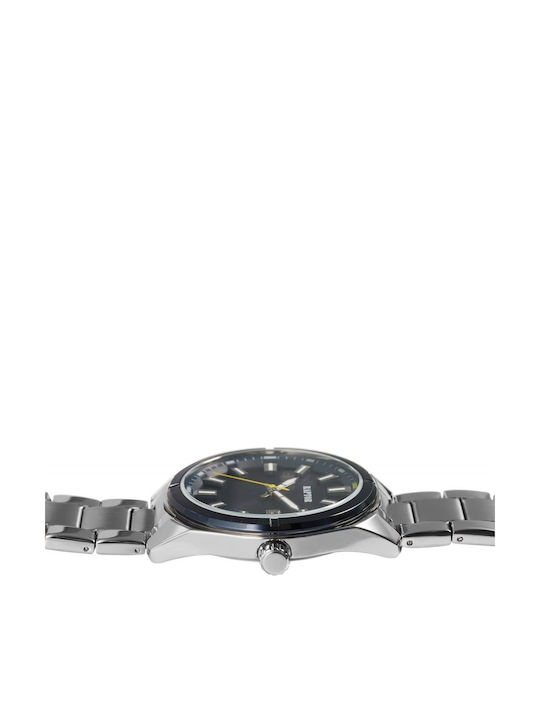 Raptor Men's Battery Watch With Silver Metal Bracelet