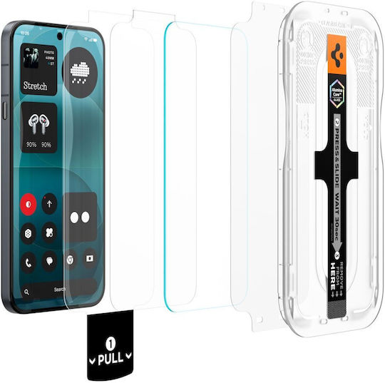 Spigen Spigen Displayschutzfolie Ez Fit Pro Vollleim Gehärtetes Glas 2 Stücke (Nichts Phone (4a) Pro)