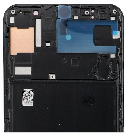 Screen with Touch Mechanism and Frame for Samsung A50 Black