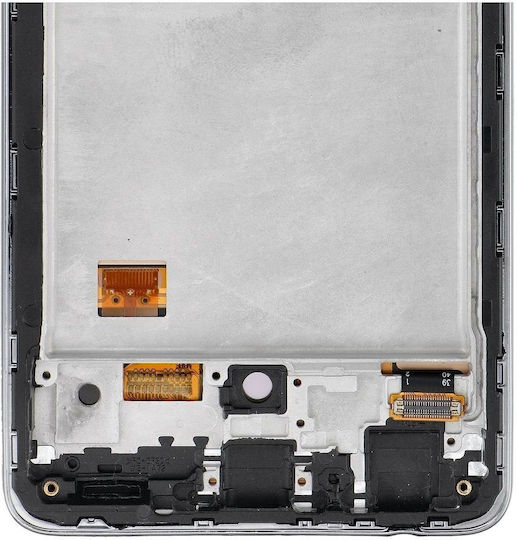 Screen with Touch Mechanism and Frame for Samsung A72 (Black)