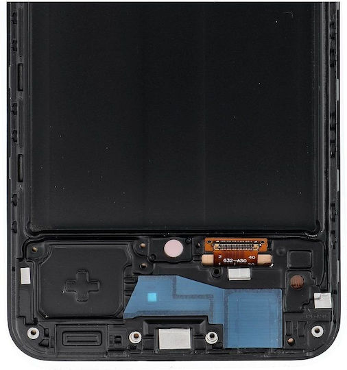 Screen with Touch Mechanism and Frame for Samsung A50 Black