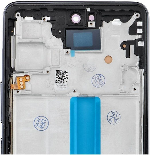 Screen with Touch Mechanism and Frame for Galaxy A53 (Black)