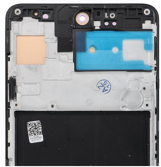 Οθόνη με Μηχανισμό Αφής και Πλαίσιο για Samsung A51 (Μαύρο)