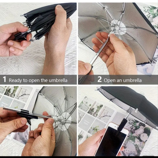 Mini Umbrelă Albastră Pentru Telefoane Mobile