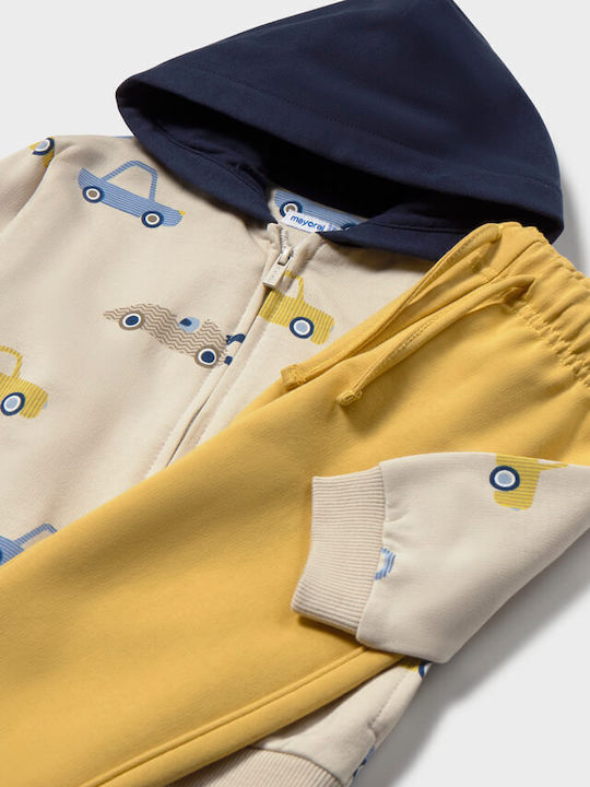 Kids Tracksuits With Beige Jacket 3 Pieces