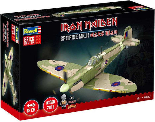Iron Maiden Brick System Baukasten Set Spitfire Mk.ii Aces High 58 Cm