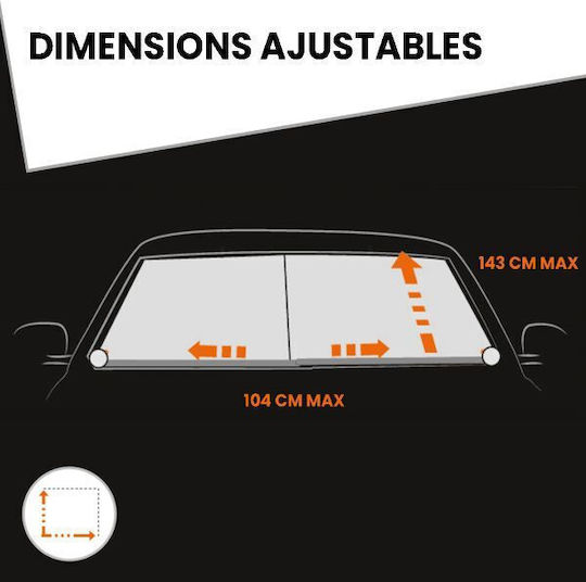 Contrejour Parasolar Parbriz Auto Interior 143x104 cm