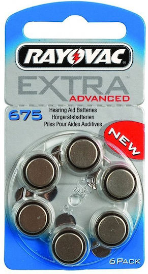 Rayovac Hearing Aid Batteries 675 1.45V 6pcs