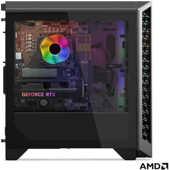 Lenovo Loq Tower 26ADR10 Гейминг Настолен Компютър (Ryzen 7-8745HX/32GB DDR5/1TB SSD/GeForce RTX 5060 Ti/W11 Home)