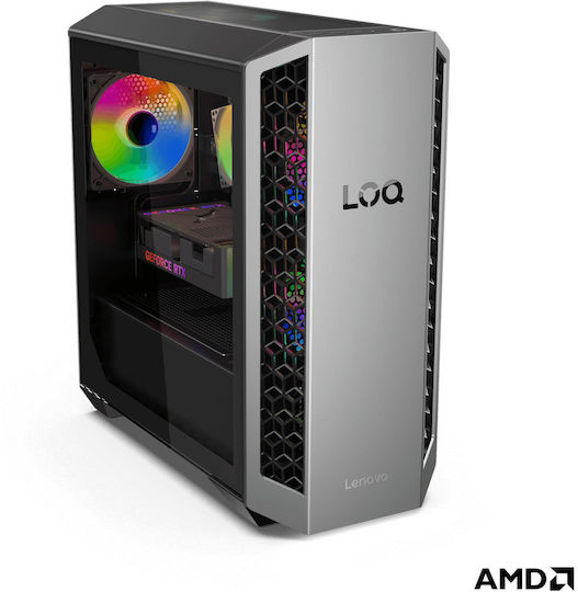Lenovo Loq Tower 26ADR10 Гейминг Настолен Компютър (Ryzen 7-8745HX/32GB DDR5/1TB SSD/GeForce RTX 5060 Ti/W11 Home)