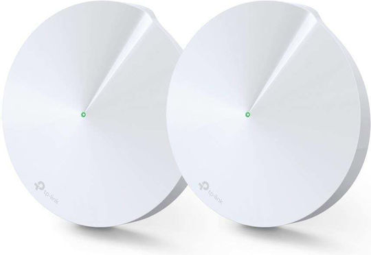 TP-LINK Deco M5 v3.20 WiFi-Mesh-Netzwerk Zugangspunkt Wi‑Fi 5 Dualband (2,4 & 5 GHz) in Doppelter Bausatz