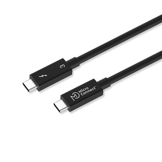 Microconnect Thunderbolt 3 Kabel 0,5m Usb Typ C Männlich Männlich Bis Zu 40gbps Datenübertragungsraten Unterstützt Pci Express Gen 3 Displayport 1.2