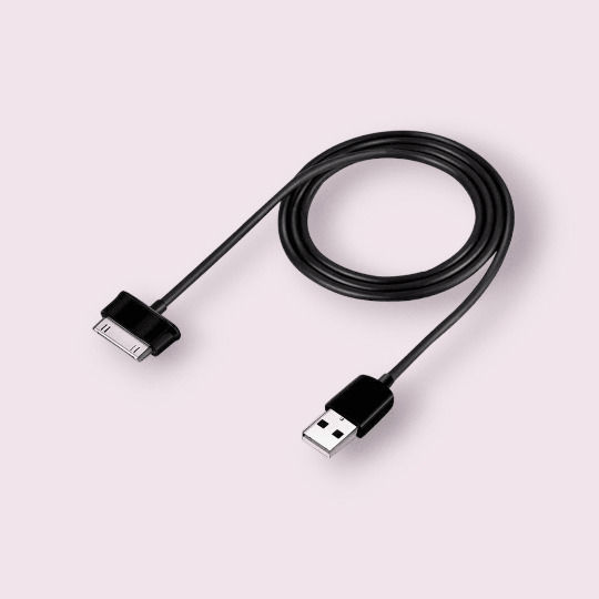 USB to 30-Pin Cable Μαύρο 1m