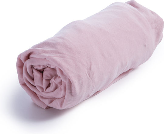 Nef-Nef Homeware Fitted Jersey Pink 70x140cm
