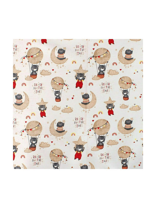 Dimcol Reach the Stars Beiges Baby Bettlaken 80x110cm