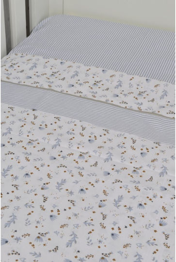Baby Oliver Fitted Baby Sheets Blue 75x110cm