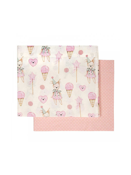 Greenwich Polo Club Baby Sheets Set Cradle Cotton Pink 70x120cm 2pcs