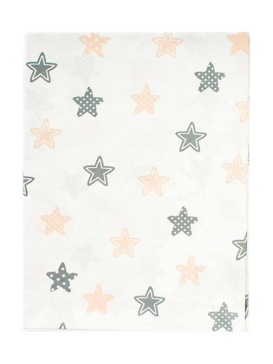Dimcol Star Baby Bettlaken Für Krippe Baumwolle Angepasst Gray 70x140cm