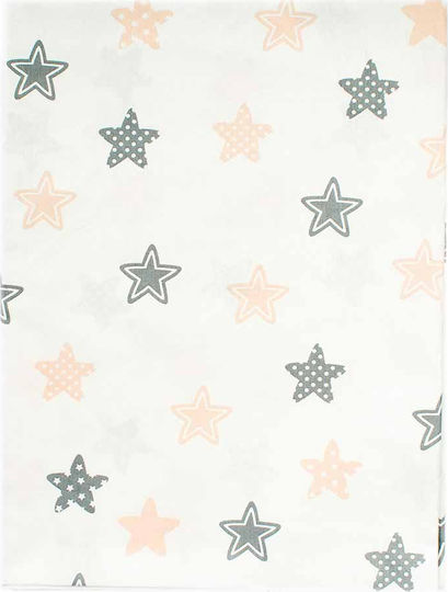 Dimcol Детски Чаршафи с Ластик Star Сив 70x140см Dimcol Детски Чаршафи с Ластик Star Сив 70x140см