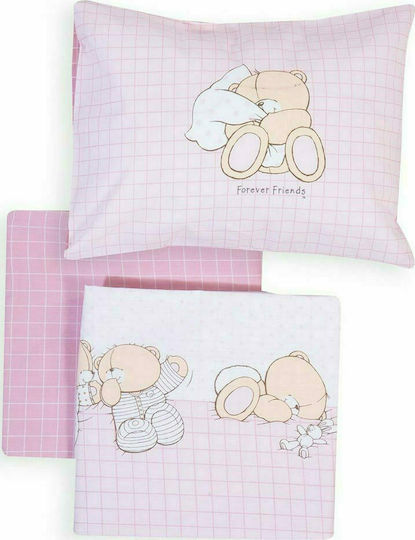 Nef-Nef Homeware Little Shoes Baby Sheets Set Crib Cotton 120x170cm 3pcs