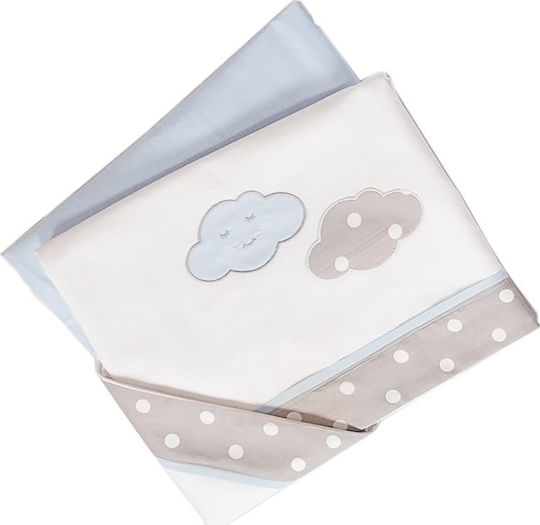 Baby Star Set Norișor Albastru Deschis 100x150 cm