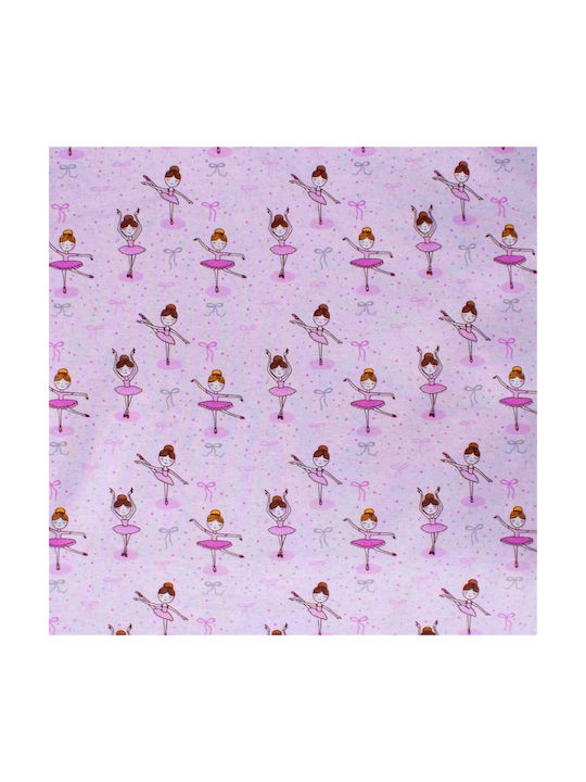 Dimcol Ballerina Baby Bettlaken Für Wiege Flanell Flieder 80x110cm