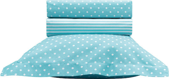 Beauty Home Turquoise Baby Sheets Set 120x170cm