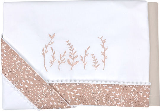 Baby Star Set Cu Cauciuc Frunze Albe 70x140cm
