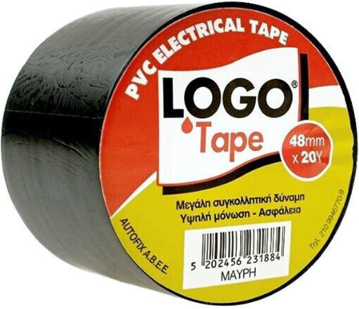 Logo Insulation Tape 50mm x 20m Black