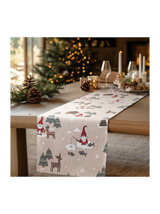 Beauty Home The Life Christmas Tablecloth Runner Dwarves 32x250cm