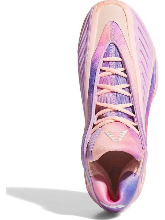 Anthony Edwards 2 "Tie-Dye" Баскетболни Обувки Haze Coral / Bliss Lilac / Zero Metalic