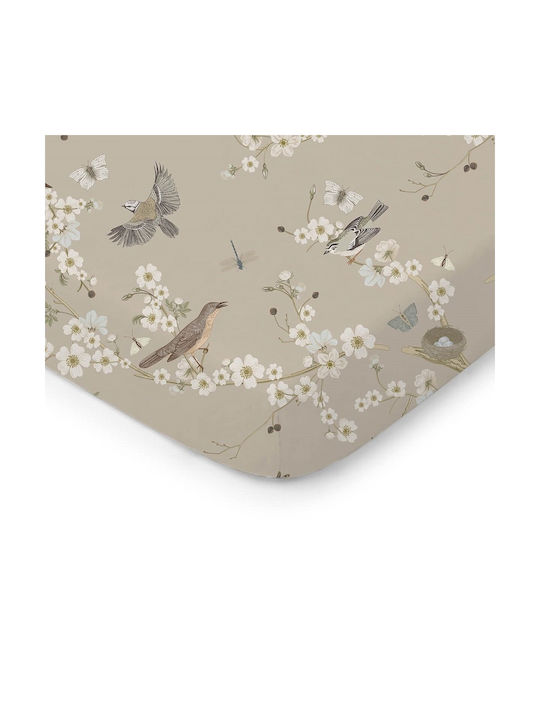 Color Stories Baby Bettlaken Für Krippe Baumwolle Angepasst Beige 60x120cm