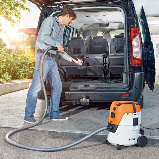 Stihl Прахосмукачка за мокро/сухо почистване 1400W с пластмасов контейнер 20 л Оранжева