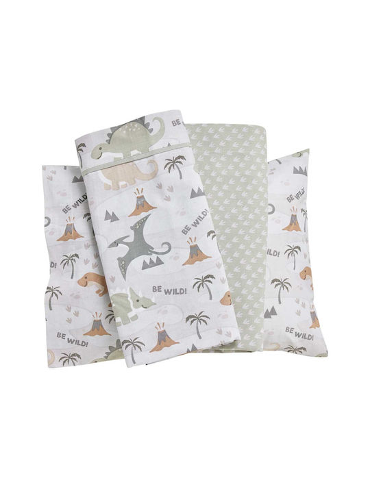 Alouette Baby Sheets Set Crib Cotton Multicolored 3pcs