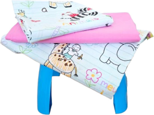 Kotonia Home Set Cu Cauciuc Roz 60x120cm