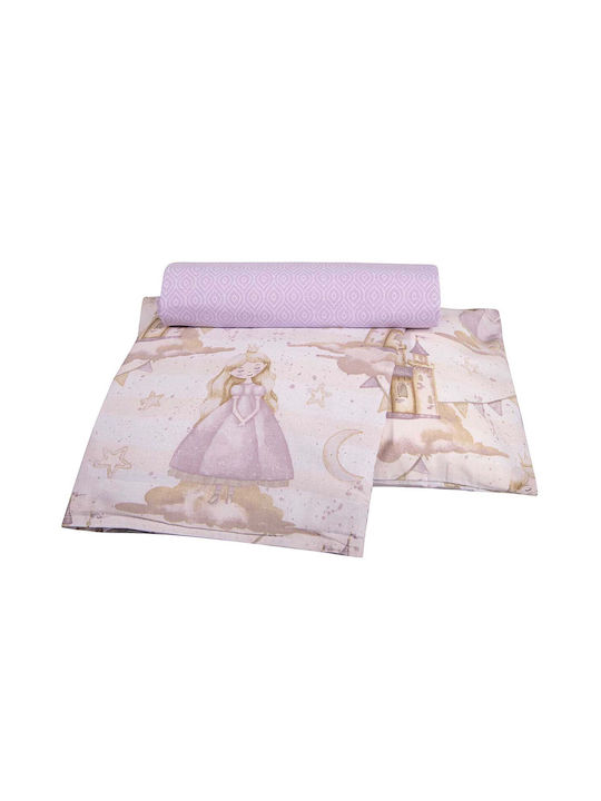 Alouette Set Baby Crib Cotton Sheets Princess Multicolour 3 Pieces