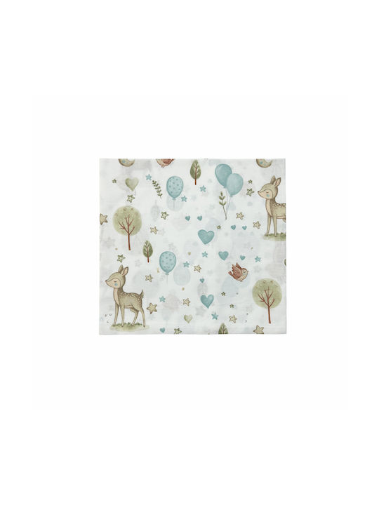Bunny Bebe Deer Blue Baby Sheets 80x110cm