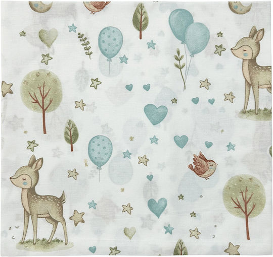 Bunny Bebe Deer Blue Baby Sheets 80x110cm