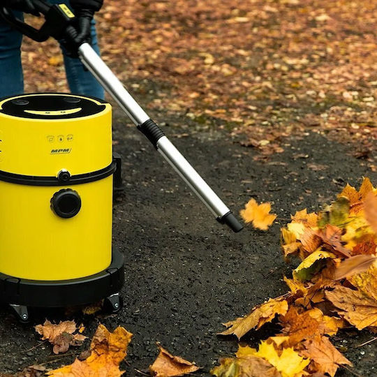 MPM Wet-Dry Vacuum 1200W with Stainless Steel Container 20lt Yellow