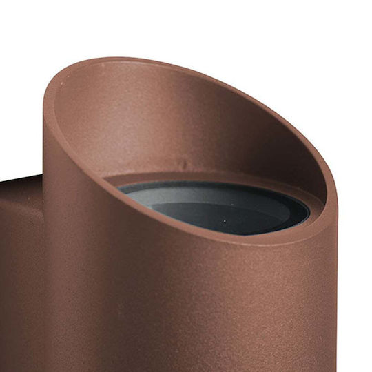 Nordlux Round 22 Lumină de exterior montată pe perete GU10 IP54 Dublu Fascicul 23.5x7.7x9.5εκ.