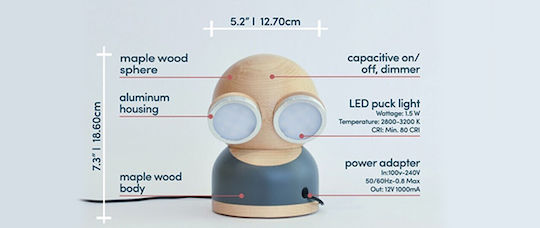 Allocacoc Decorative Lamp Red