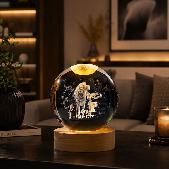 Crystal Ball Warm White Night Light Sphere Decorative Table Lamp Crystal Ball Warm White Night Light Sphere Decorative Table Lamp